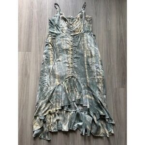 Malibu Bum Iris Tie Dye Boho Chic Flowy Dress size Medium